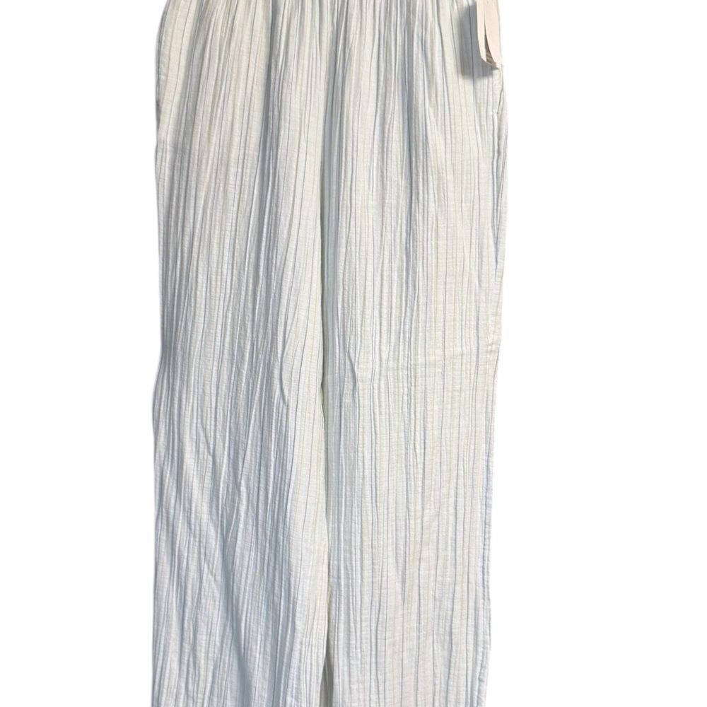 Wonderly Gauzy Pin Stripe Straight Leg Pants